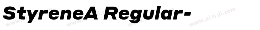 StyreneA Regular字体转换